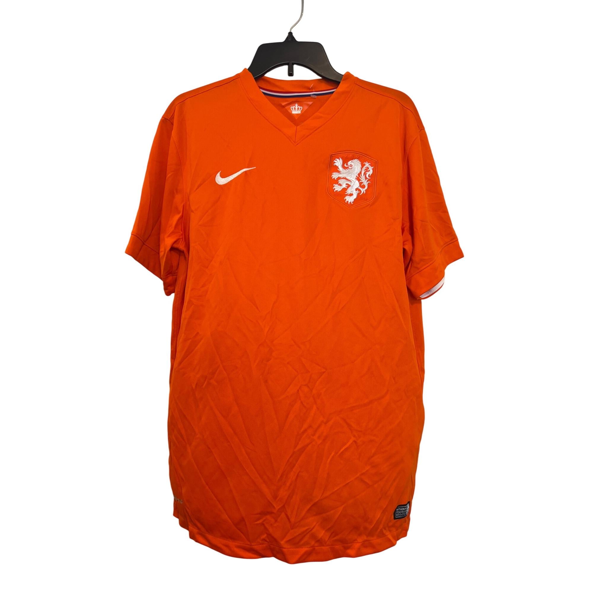 Vintage Nike Netherlands National Soccer Jersey Orange Dri-fit