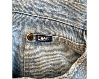 Lee Mens Vintage 90s 34x34 Denim Jeans 2055591 Light Wash Straight Lee Mens Vintage 90s 34x34 Denim Jeans 2055591 Light Wash Straight