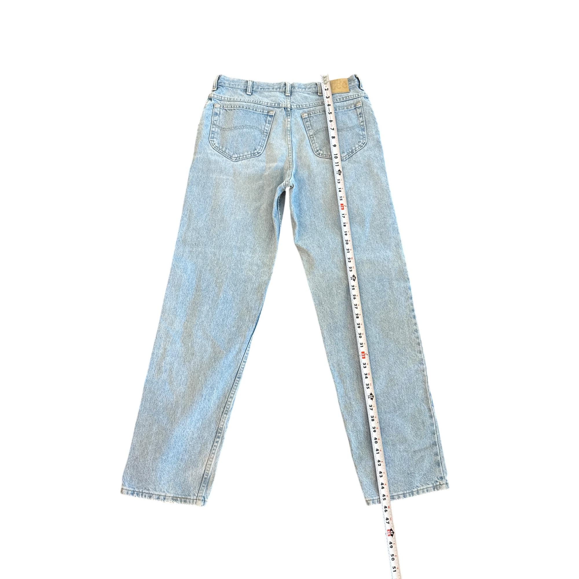 Lee Mens Vintage 90s 34x34 Denim Jeans 2055591 Light Wash Straight