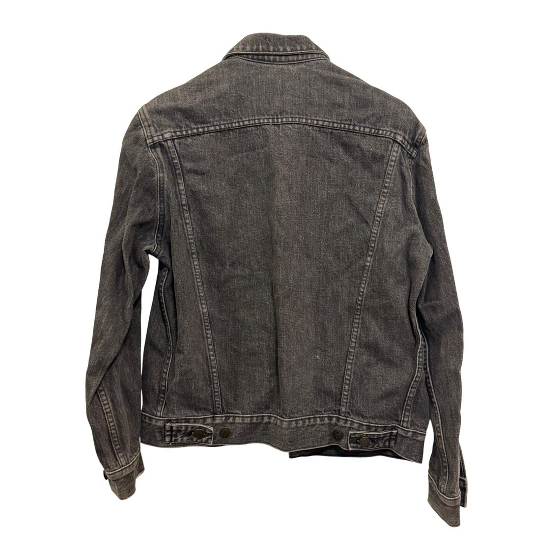 Georges Marciano For Guess Jean Jacket Men’s Small Black Denim Made In USA, foto 2 di 5