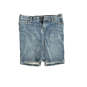 Abercrombie & Fitch Womens Denim Jean Skirt Size 00 Blue Vintage Y2K Style