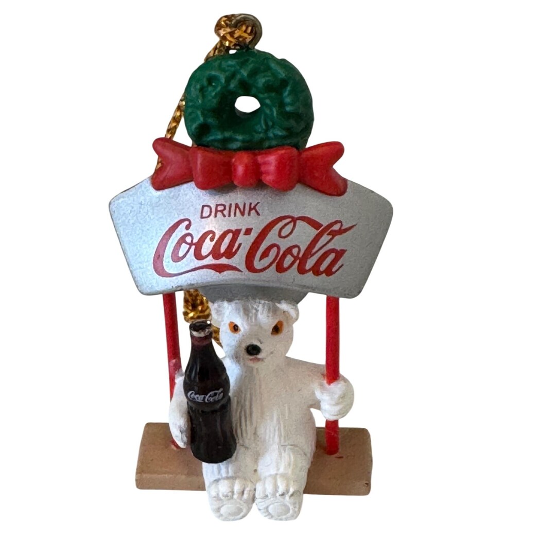 Vintage Coca-cola Polar Bear Holiday Ornament 2000 TCCC Christmas