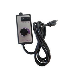 May include: A silver and black Wand Essentials controller with a black dial and a power switch. The controller has a black power cord with a standard US plug.