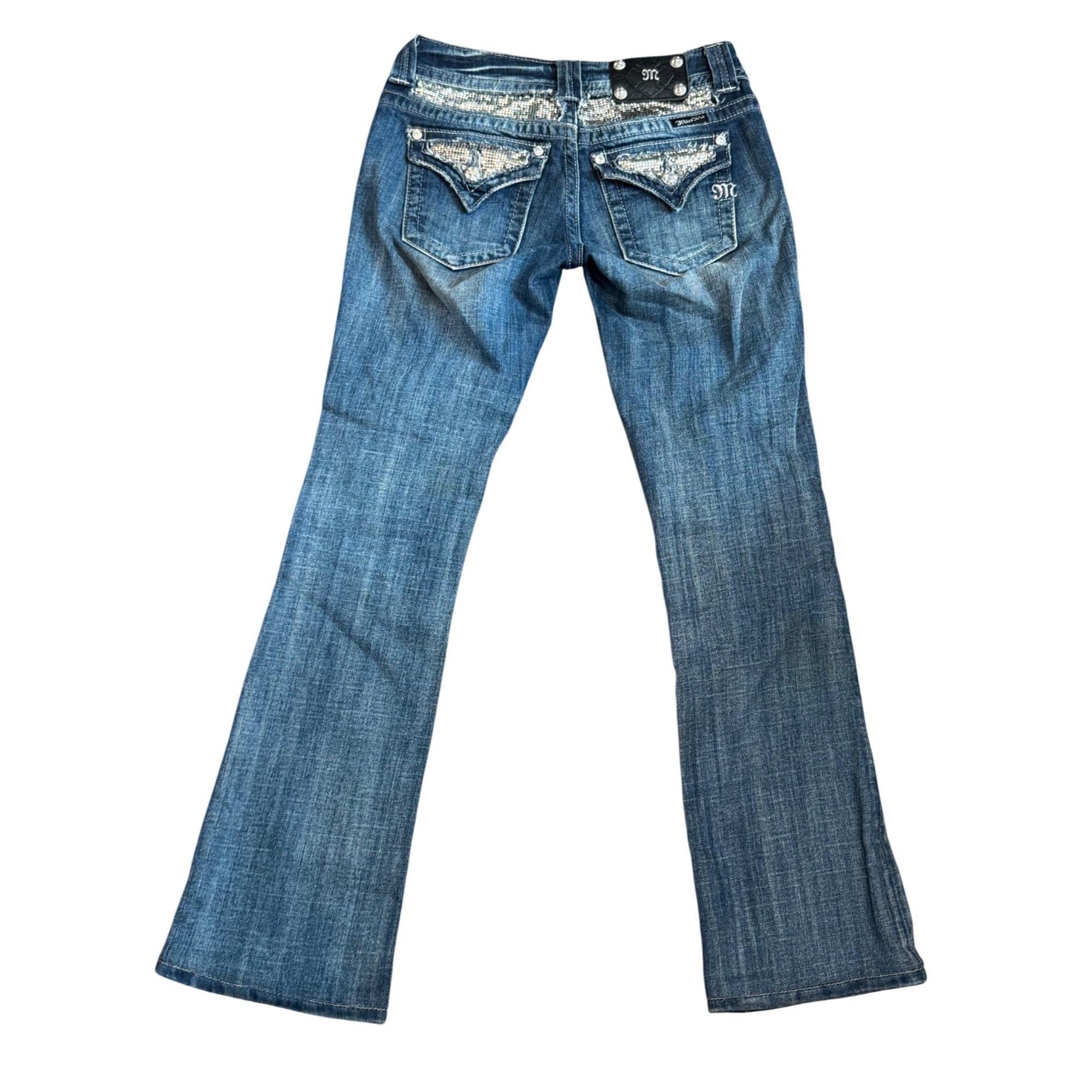 パンツ CONP Washed Sequined Ripped Jeans Womens Sexy Ripped Distressed Destroyed Rhinestones Chain Bodycon