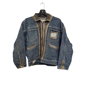 Vintage Guess Leather Jacket - Etsy