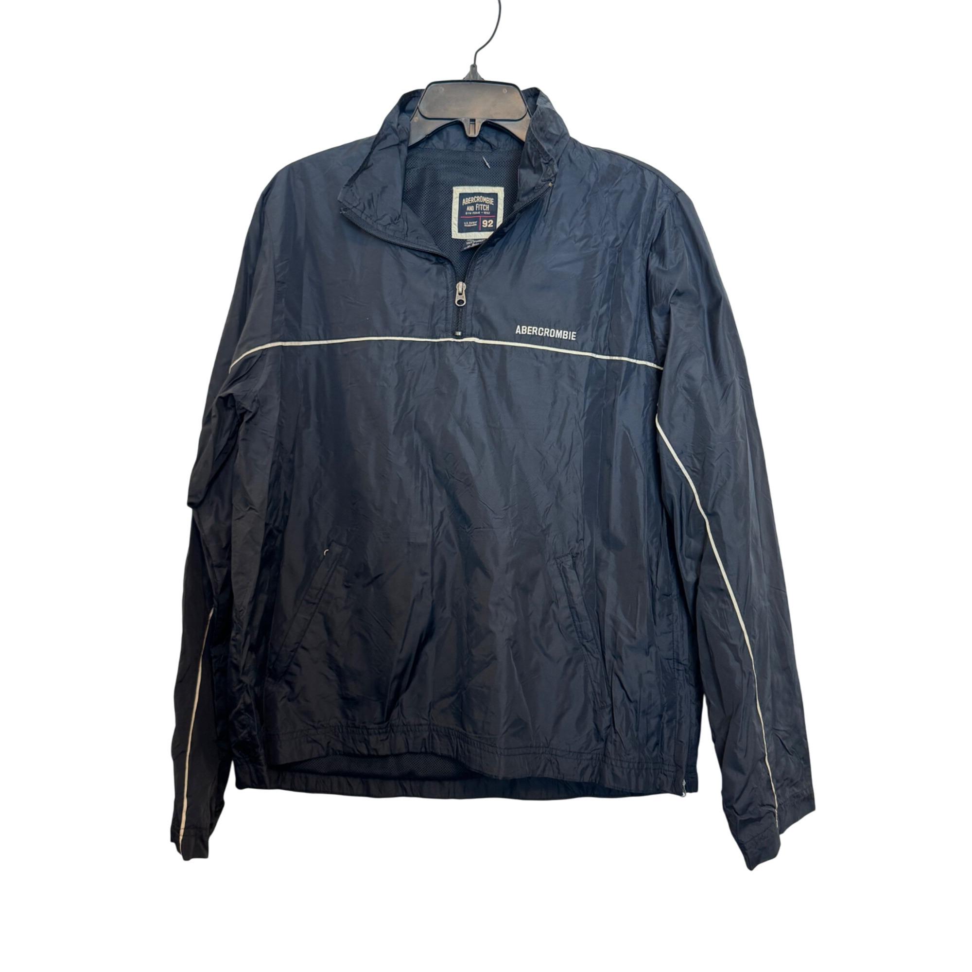 Vintage Abercrombie & Fitch Gym Issue 92 Mens Jacket L Navy Nylon