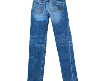 American Eagle Womens Skinny Stretch Jeans Size 00 Medium Wash