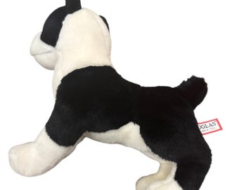 Douglas Cuddle Toy Willem Boston Terrier 2039 16” Rare Retired - Eye/Nose