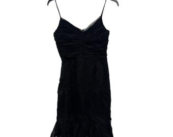 vintage Luxe By Sheila Yen Black Silk Dress size 12
