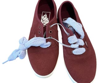 Vans Canvas Lace-Up Shoes Unisex Size 4.5 Men’s / 6 Women’s Red White Casual Sneakers