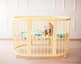 Jersey Knit Fitted Sheet for Oval Fits Stokke Sleepi