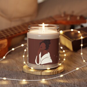 Scented soy candle