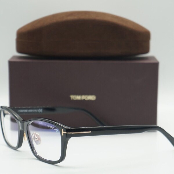 NEW TOM FORD Tf 5724-D-B 001 black gold authentic eyeglasses frames 56-19