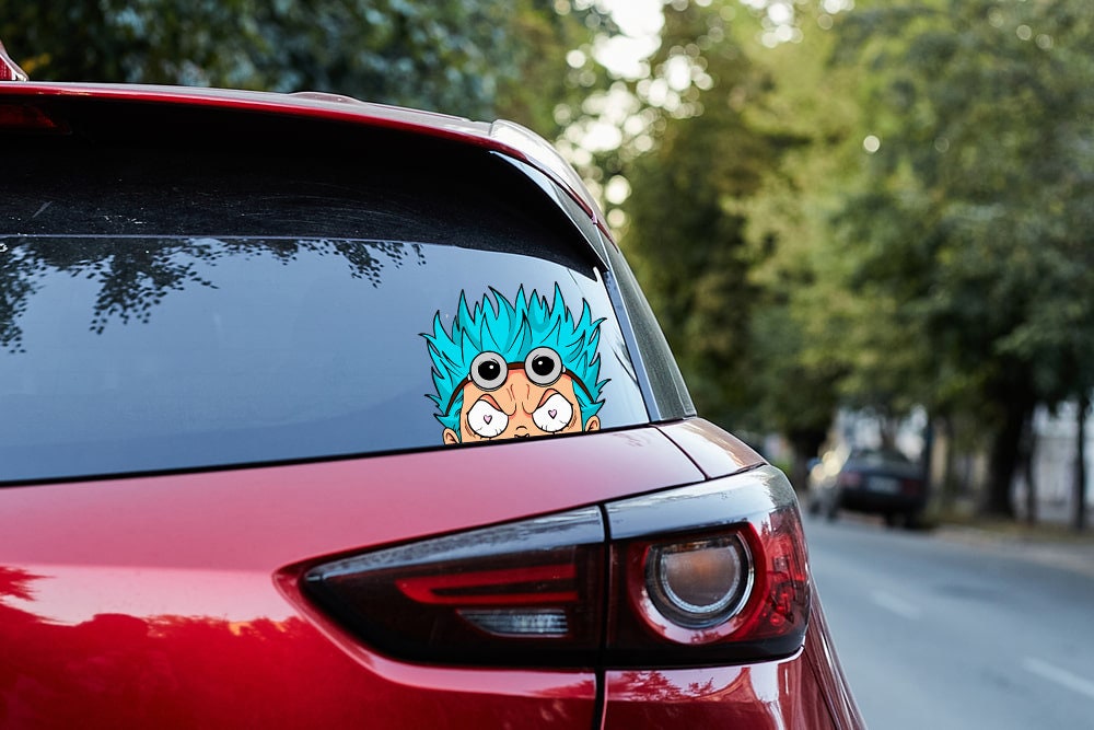 Franky Car Tumblers Cup Custom Anime One Piece Car Accessories