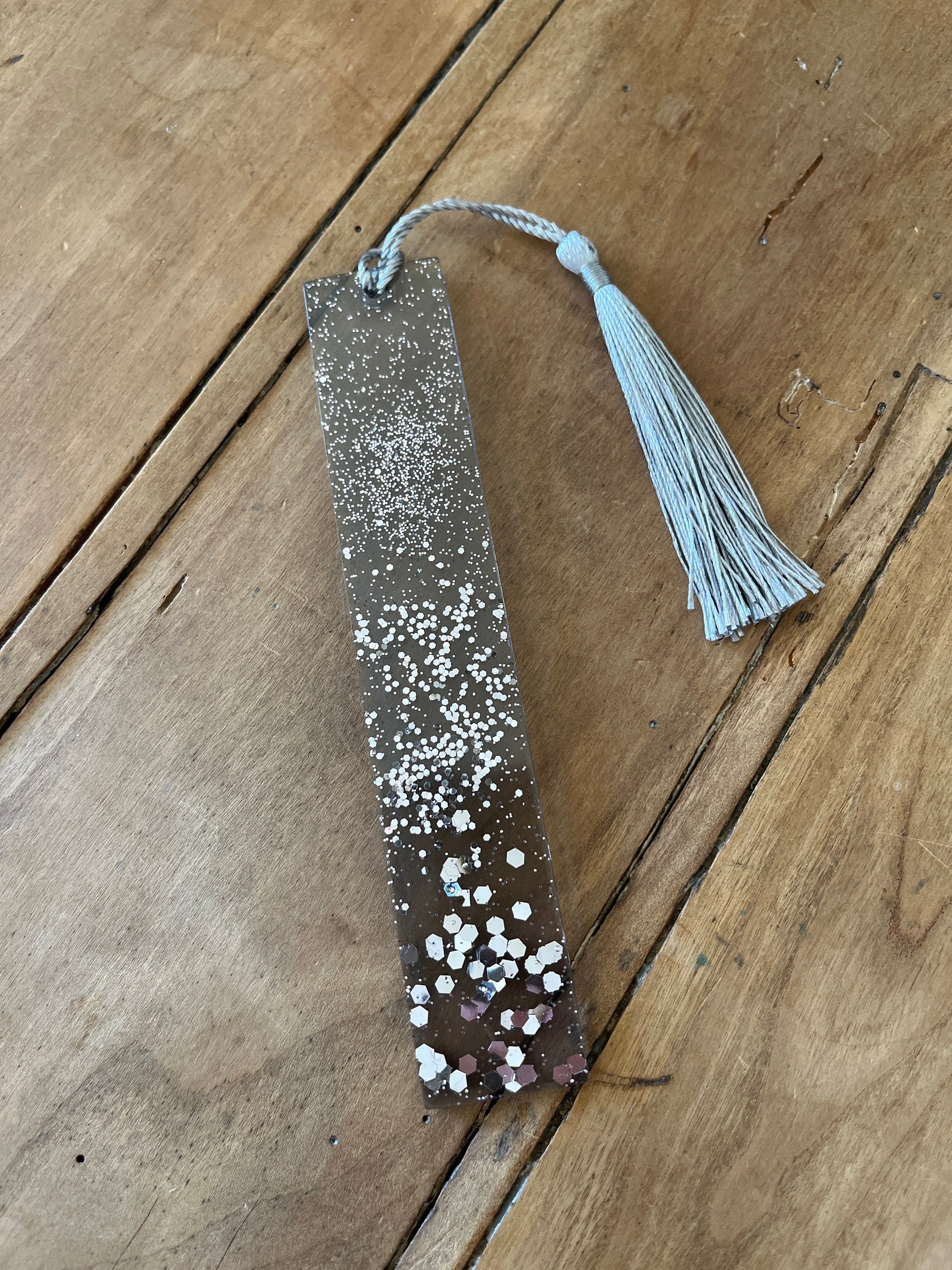 Rectangular Epoxy Resin Bookmark With Pompom With Personalization - Etsy