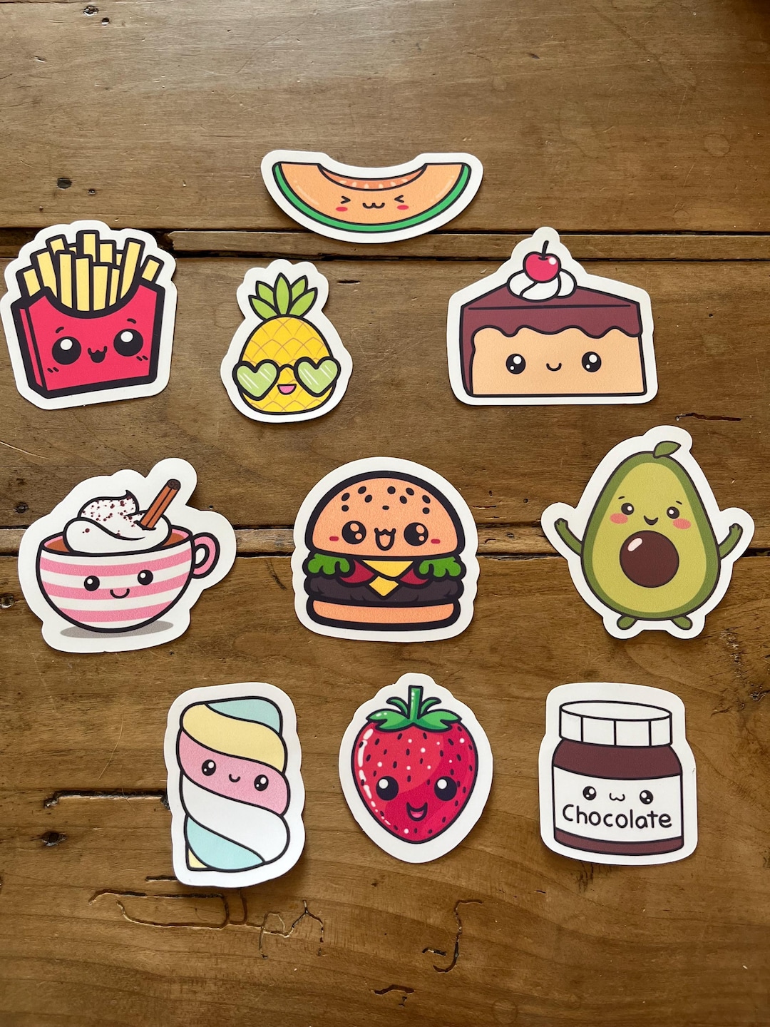 Kawaii Waterproof Sticker | Kawaii Food Sticker | Water-resistant ...