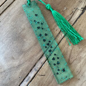 Rectangular Epoxy Resin Bookmark With Pompom With Personalization - Etsy