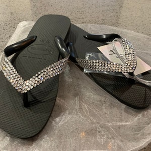 Crystal Havianas flip flops, gift, bridesmaid gifts, blingy sandals, blingy,wedding sandal, Swarovski crystal, preciosa crystals,women gifts