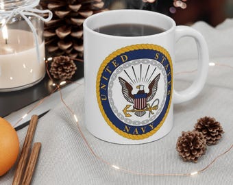 ヴィンテージミリタリー アメリカ海軍シールズ ロゴ マグカップ - 未