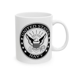 US Navy Mug | Military Coffee Cup | 11oz, 15oz Ceramic