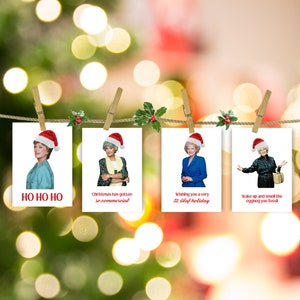 Tarjetas navideñas de Golden Girls / Imprimibles de tarjetas de Navidad de Golden Girls / Tarjetas de Navidad DIY / Tarjetas navideñas hechas para ti Golden Girls