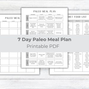 7 Day Paleo Meal Planner