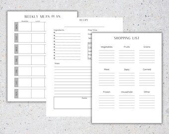 POCKET Meal Planning Bundle - Etsy
