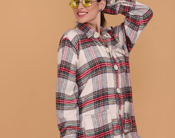 Timeless Flannel OverShirt Women - L size