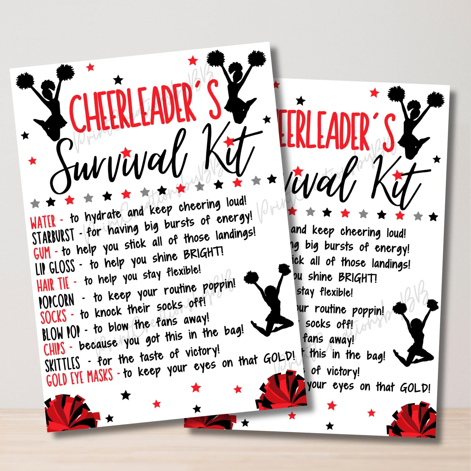Cheer Survival Kit | Cheerleader Gifts | Dance Cheer Team Gifts | Treat ...