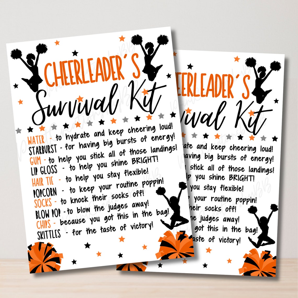 Cheer Survival Kit Cheerleader Gifts Dance Cheer Team Gifts Treat Bags ...