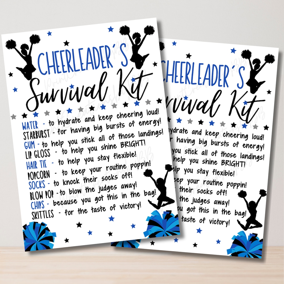 Cheer Survival Kit Cheerleader Gifts Dance Cheer Team Gifts Treat Bags