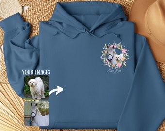 Personalised Horse Hoodie, Custom Horse Portrait, Multiple Horse Pet Portrait, Horse Birthday Gifts, Horse Rider, Horse Owner Gifts, Equine