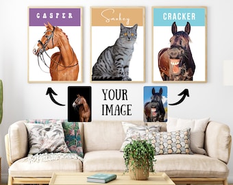 Personalised Horse Gift Equestrian Gifts Horse Wall Art Custom Horse Portrait Memorial Gift Custom Horse Gifts Gift For Horse Lover Equine