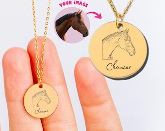 Collier de cheval, cadeau de cheval personnalisé, cadeau d’anniversaire d’amant de cheval, cadeau de Noël sur le thème du cheval, collier de nom de cheval, cheval personnalisé