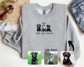 Personalised Pet Jumper, Pet Photo Gifts, Custom Pet Sweater, Personalised Horse Sweatshirt, Pet Owner Gift, Gift for Pet Owner, Pet Owner