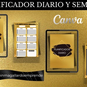 Planner, Daily Planner, Weekly Planner, Undated Planner, PDF, Downloadable, Editable, Spanish Planner