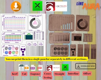 Laser Calibration Test Files: Kerf, Speed, Power (Digital Download)