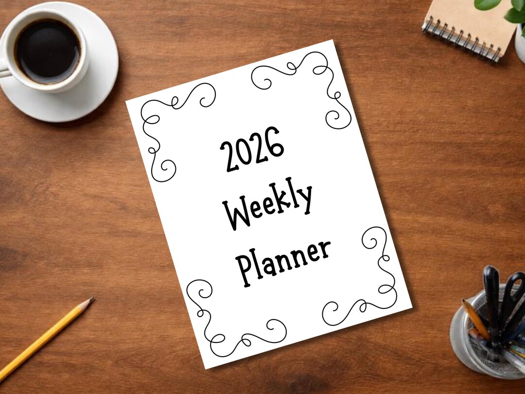 2026 Weekly Printable Planner Pages - Etsy