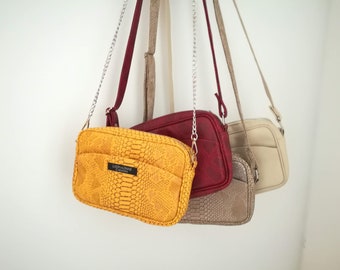 Aimée Handbag PDF Sewing Pattern. Bag sewing tutorial, bag pattern, shoulder bag with zip and pocket - E-book in French