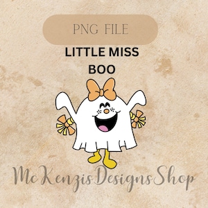Little Miss Boo PNG| Halloween Png | Fall PNG | Little Miss PNG | Halloween Sublimation Design | Spooky Season