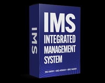 Kit de herramientas del Sistema Integrado de Gestión: Paquete de plantillas IMS, documentos de conformidad con las normas ISO 9001, 14001 y 45001.