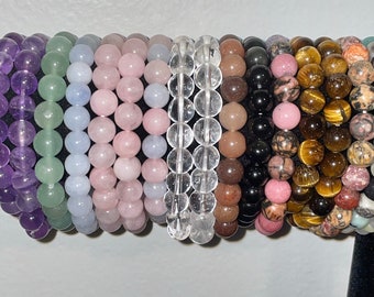 ブレスレット Dirty Crystal Bracelet Healing Crystal Bracelet, Natural Gemstone Bracelet, Beaded