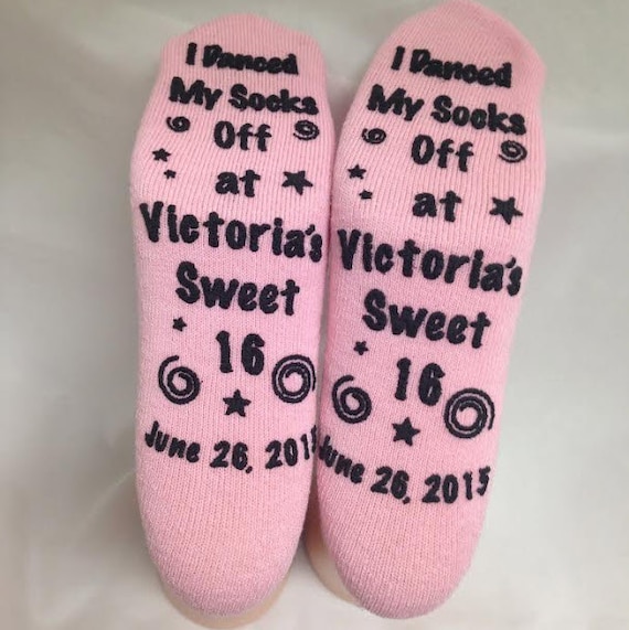 Personalized Grippy Mitzvah Socks - Great for Party Favors