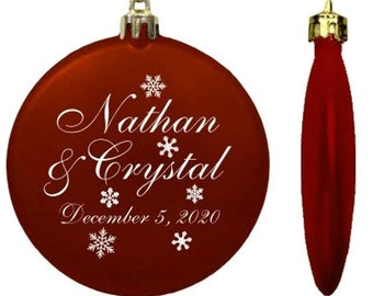 Ornament Wedding Favors, Winter Christmas Gifts -  100