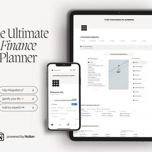 Ultimate Finance Notion Planner: Budget & Expense Tracker (Digital Download)