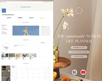 Aesthetic Notion Life Planner | Notion Calendar 2023-2024 | Personal Planner |   Beginner and ADHD Friendly