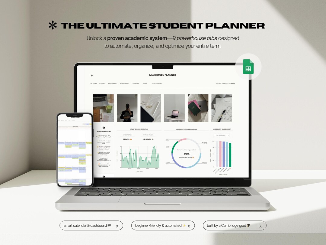 Ultimate Student Planner & Assignment Tracker | Digital Academic ...