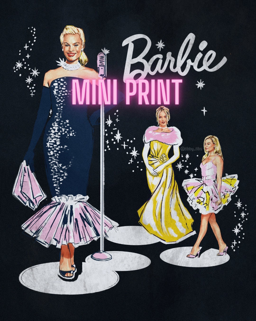 Barbie Premiere Looks Mini Print Etsy
