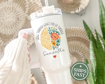 Mental health Tumbler Personalized Mental health awareness 40oz Tumbler Mental Health Gifts for Mental Health Awareness Mental Health Mug