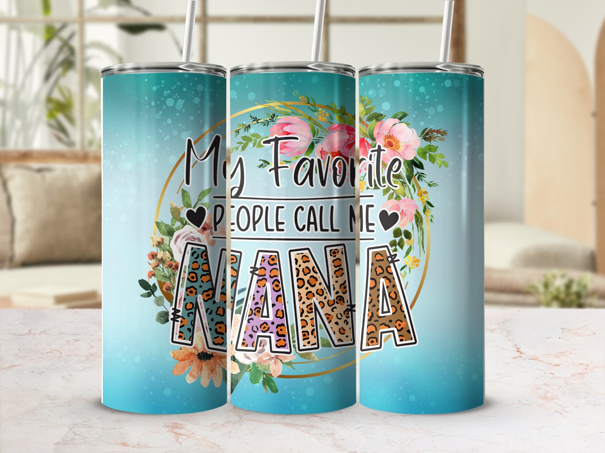 Nana 20 Oz Skinny Tumbler Png Sublimation Design Download, Nana Tumbler ...